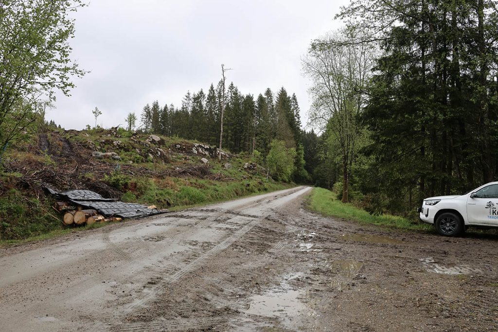 Kladdigt i blötan.
